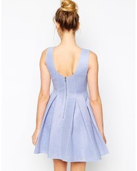 Голубое платье с плиссированной юбкой от Asos