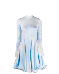 Голубое платье с пышной юбкой с принтом тай-дай от Stella McCartney