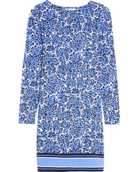 Голубое платье с цветочным принтом от MICHAEL Michael Kors