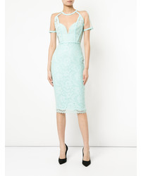 Голубое платье-футляр от Alex Perry