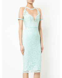 Голубое платье-футляр от Alex Perry