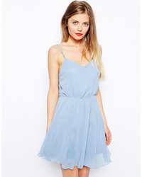 Голубое шифоновое коктейльное платье от Asos