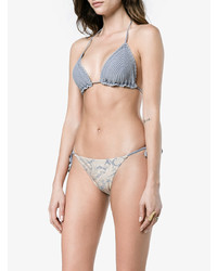 Голубой бикини-топ крючком от Zimmermann