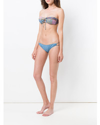 Голубой бикини-топ с вышивкой от Anjuna