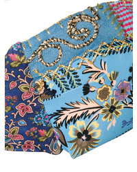 Голубой бикини-топ с вышивкой от Anjuna