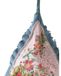 Голубой бикини-топ с вышивкой от Amir Slama