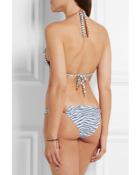 Голубой бикини-топ с принтом от Vix