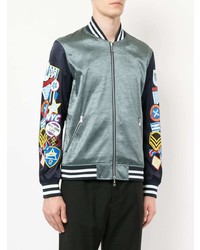 Мужской голубой бомбер от GUILD PRIME