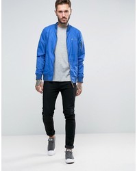 Мужской голубой бомбер от Lambretta