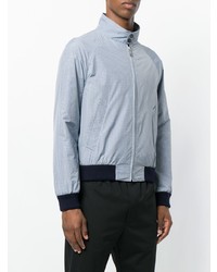 Мужской голубой бомбер от Prada
