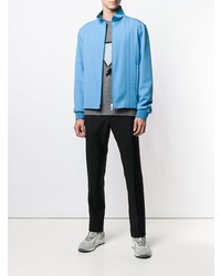 Мужской голубой бомбер от Valentino