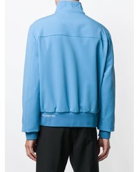 Мужской голубой бомбер от Valentino