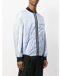 Мужской голубой бомбер от Cédric Charlier