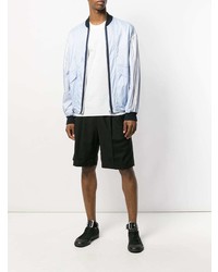 Мужской голубой бомбер от Cédric Charlier