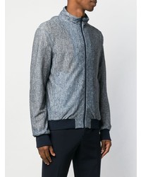 Мужской голубой бомбер от Herno