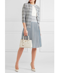 Женский голубой вязаный кардиган от Bottega Veneta