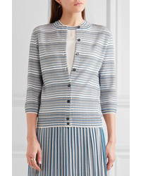 Женский голубой вязаный кардиган от Bottega Veneta