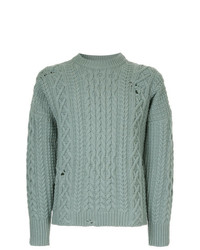 Мужской голубой вязаный свитер от Kent & Curwen
