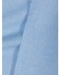 Мужской голубой вязаный шарф от VERSACE JEANS COUTURE