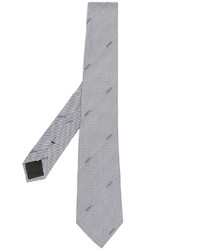 Мужской голубой галстук в горизонтальную полоску от Moschino