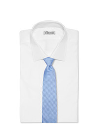 Мужской голубой галстук в горошек от Hugo Boss