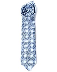 Мужской голубой галстук в горошек от Giorgio Armani