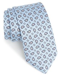 Голубой галстук с "огурцами"