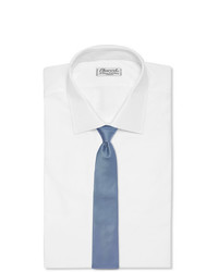 Мужской голубой галстук с принтом от Canali