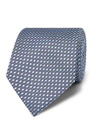 Мужской голубой галстук с принтом от Brioni