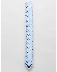 Мужской голубой галстук от Jack and Jones
