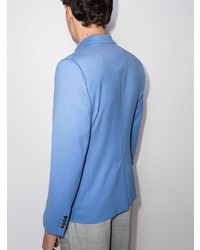 Мужской голубой двубортный пиджак от Dolce & Gabbana
