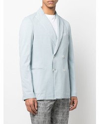 Мужской голубой двубортный пиджак от Circolo 1901