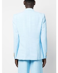 Мужской голубой двубортный пиджак от Casablanca
