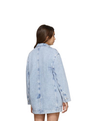 Женский голубой джинсовый пиджак от Isabel Marant Etoile