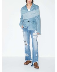 Мужской голубой джинсовый пиджак от Gmbh