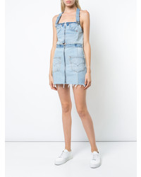 Голубой джинсовый сарафан от RE/DONE