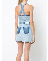 Голубой джинсовый сарафан от RE/DONE