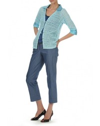 Женский голубой кардиган от Artwizard