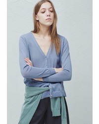 Женский голубой кардиган от Mango