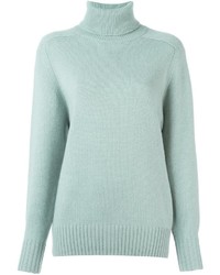 Голубой кашемировый свитер