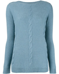 Женский голубой кашемировый свитер от Loro Piana