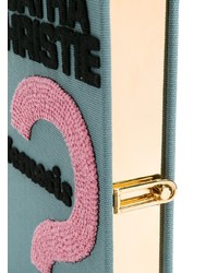 Голубой клатч с вышивкой от Olympia Le-Tan