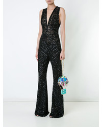 Голубой клатч с украшением от Manish Arora