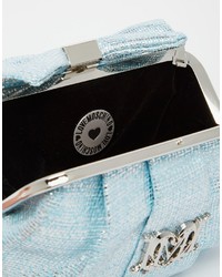 Голубой клатч от Love Moschino
