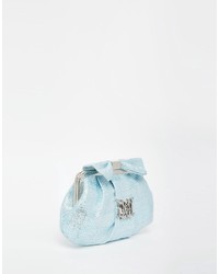 Голубой клатч от Love Moschino