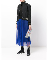 Голубой клатч от Anya Hindmarch