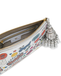 Голубой клатч от Anya Hindmarch