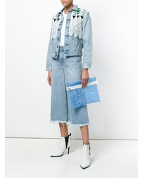 Голубой клатч от MM6 MAISON MARGIELA