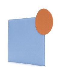 Голубой кожаный клатч от Roksanda