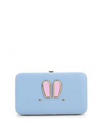 Голубой кожаный клатч от Elisabeth